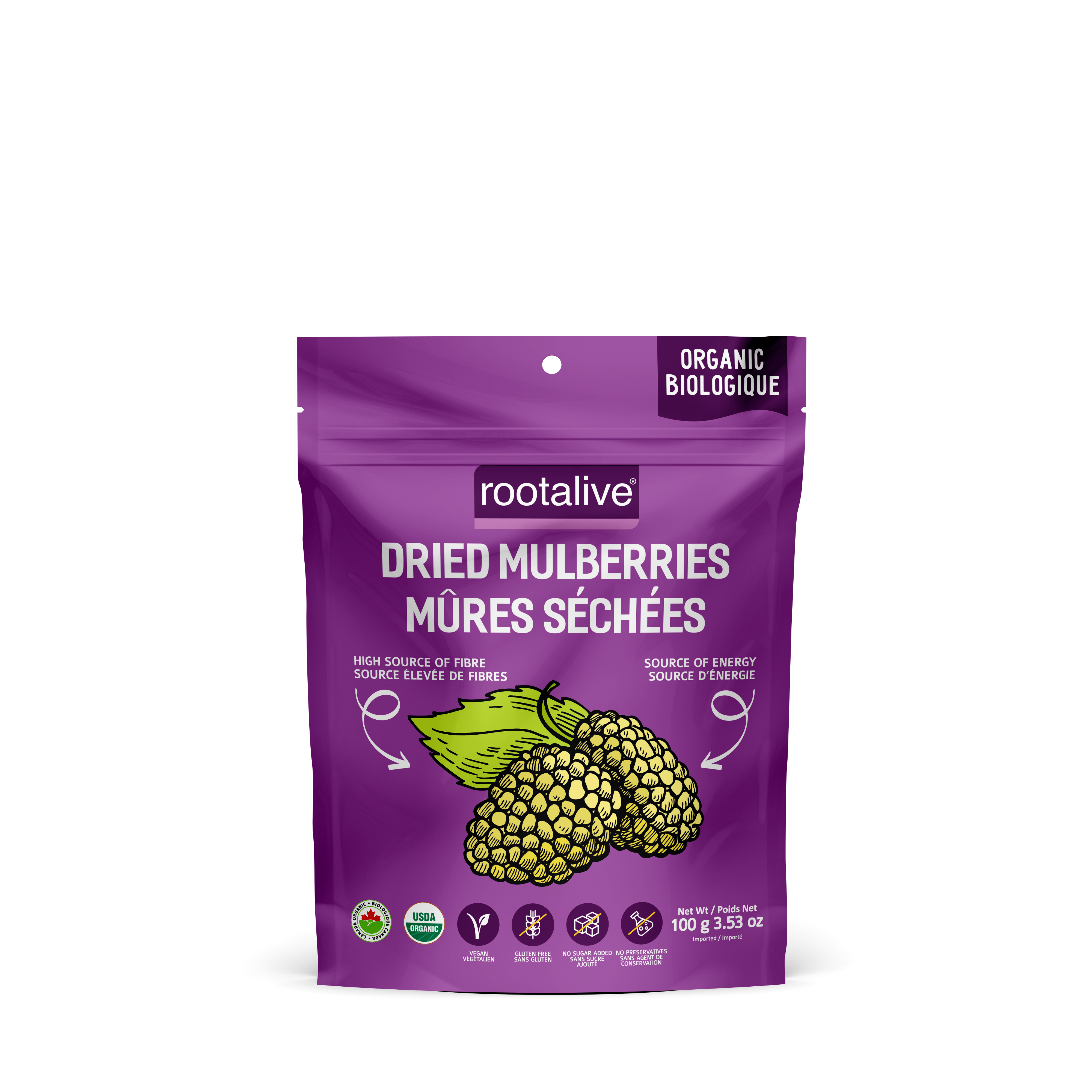 Organic Dried Mulberries