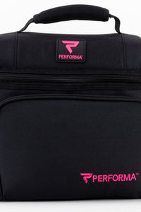 6-Meal Cooler Bag - Black/Pink