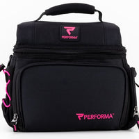 6-Meal Cooler Bag - Black/Pink