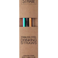 3 Smoothie Straws: Mixed w/brush