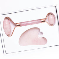 Facial Roller & Gua Sha Kit - Rose
