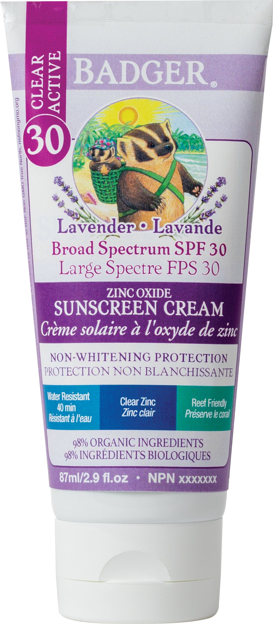 SPF 30 ClearZinc Sunscreen-Lavender