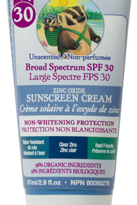 SPF 30 Clear Zinc Sunscreen Cream