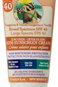 SPF 40 Kids Clear Zinc Sunscreen