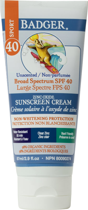 SPF 40 Sport Clear Zinc Sunscreen