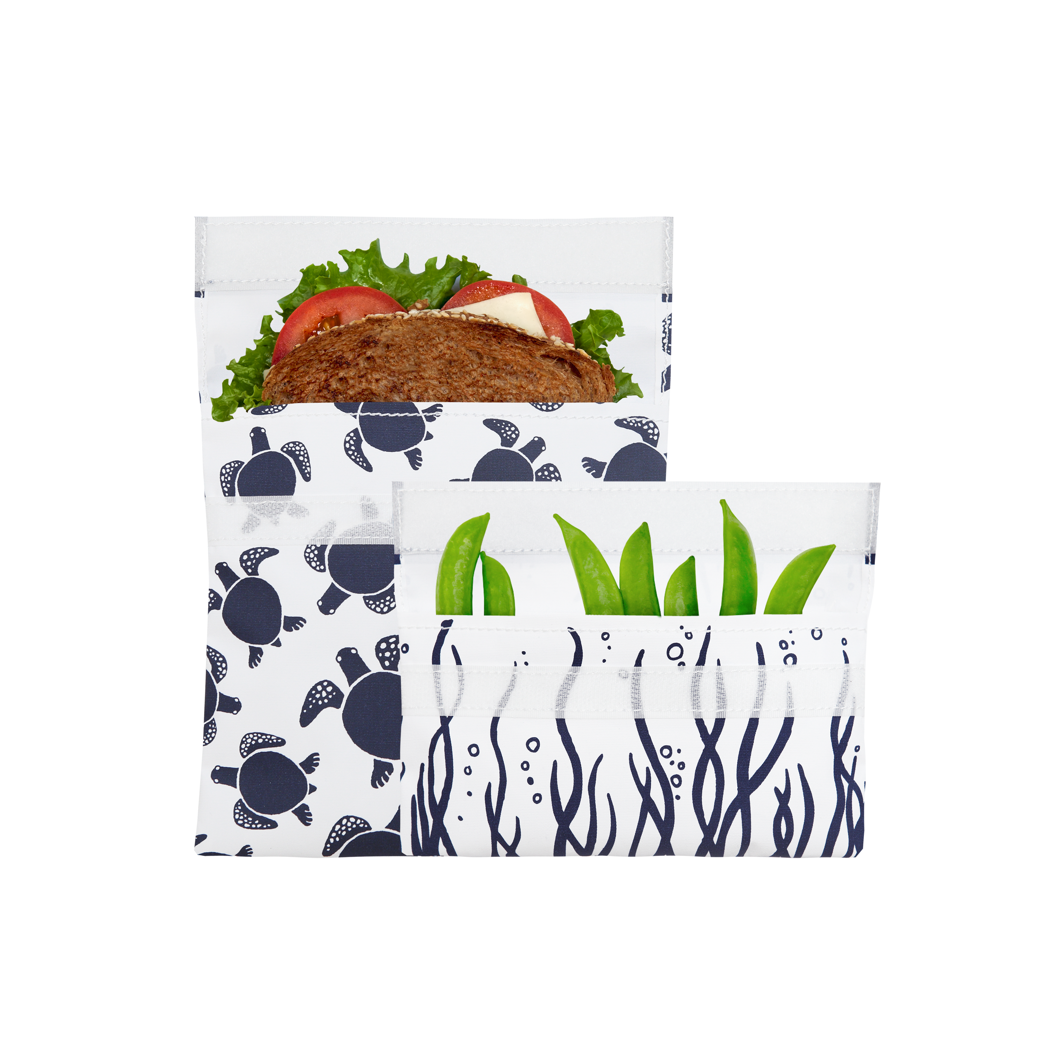 Reusable Bag Set, Velcro Turtle