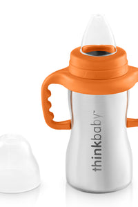 Stainless Steel Sippy Cup Orange