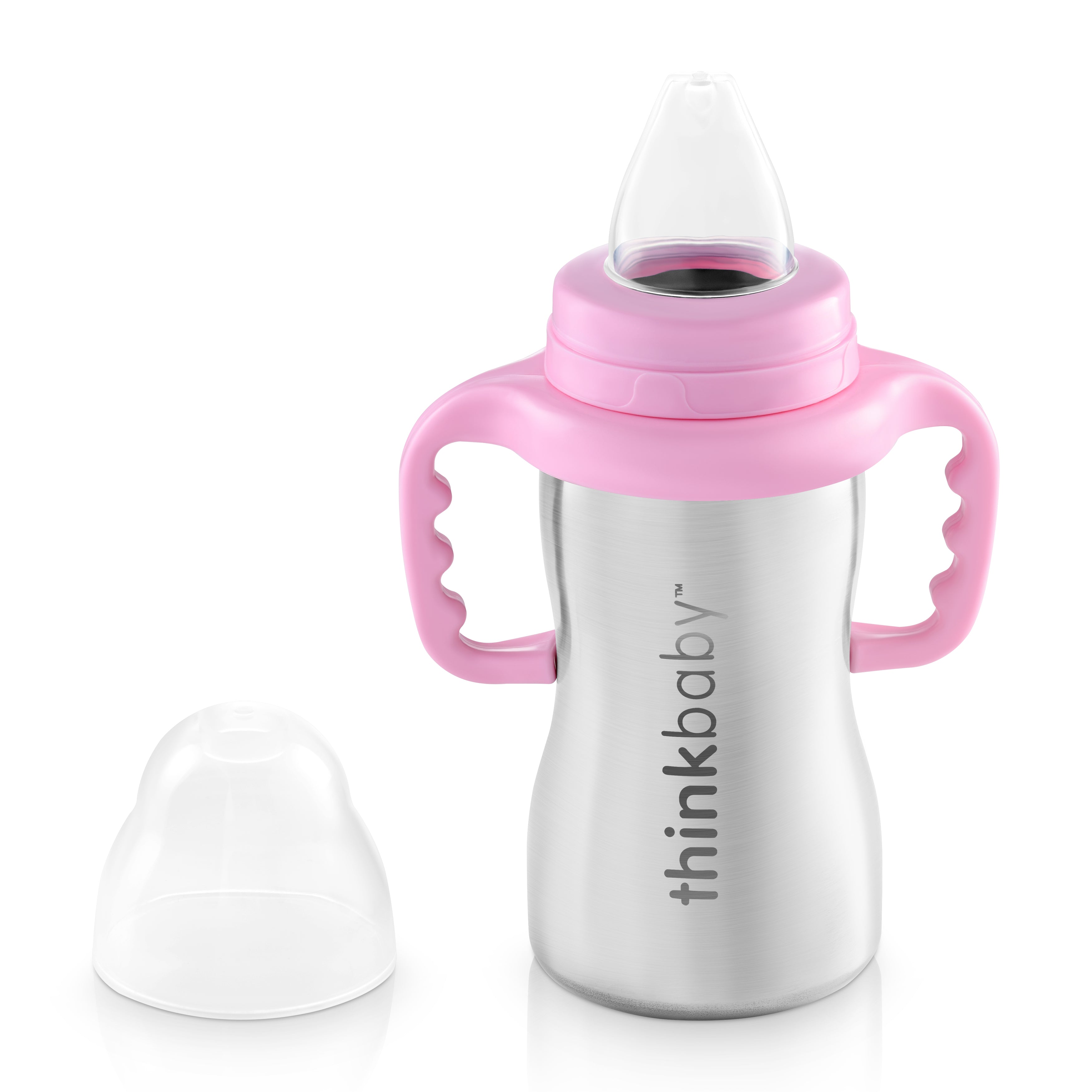 Stainless Steel Sippy Cup Pink