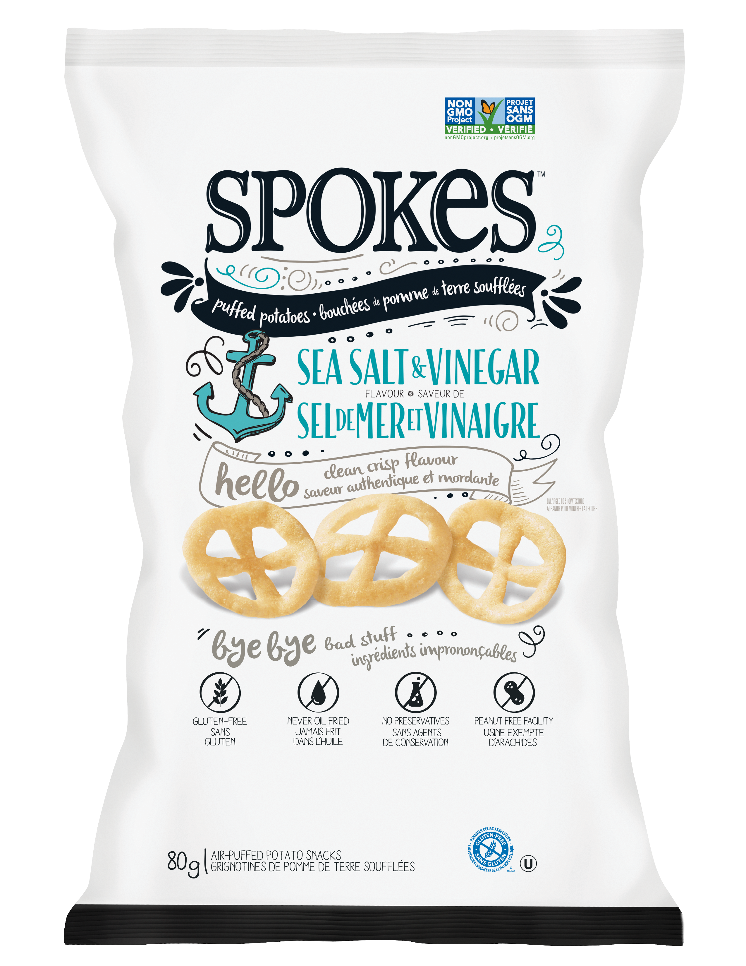  Spokes Snacks Sea Salt & Vinegar 