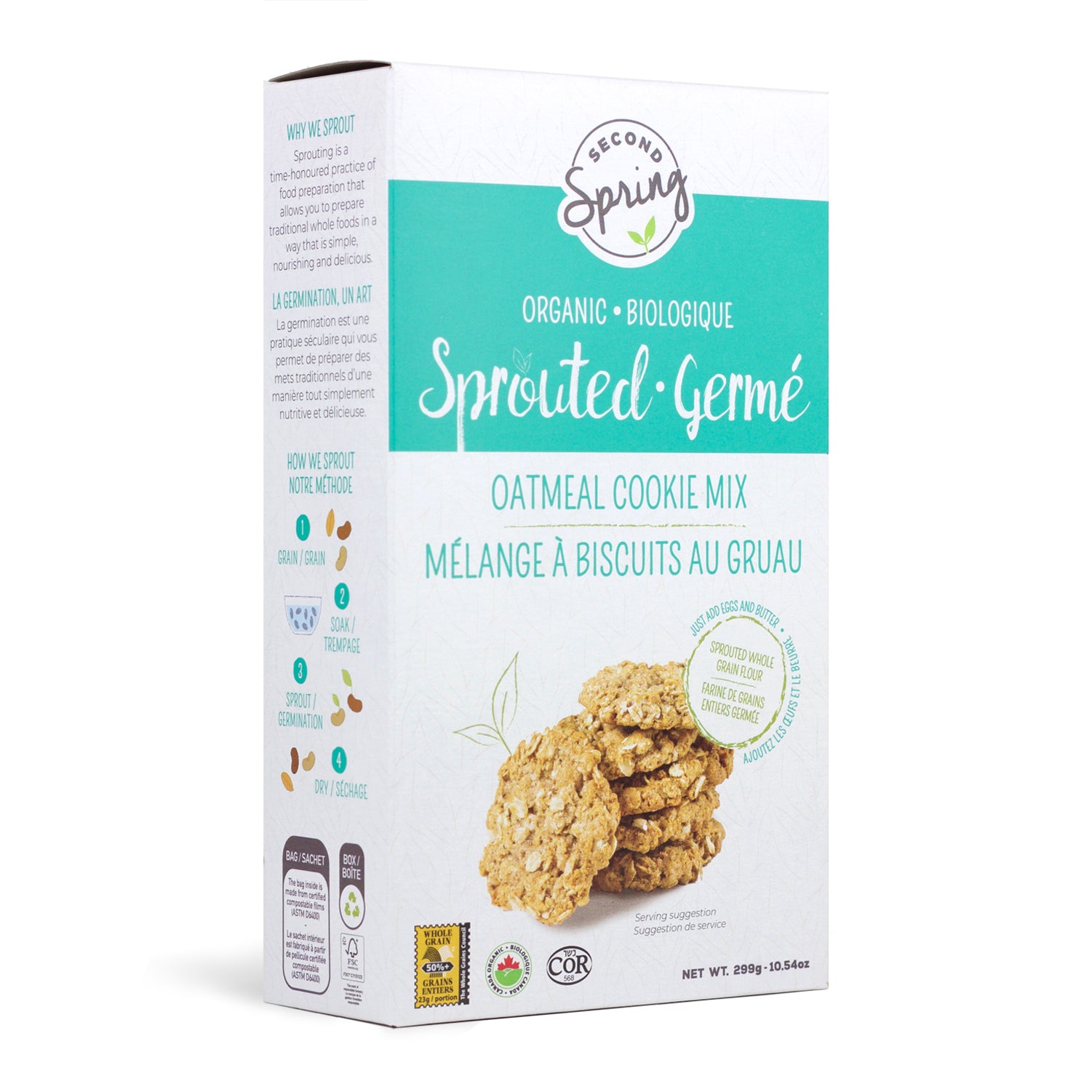 Sprouted Oatmeal Cookie Mix