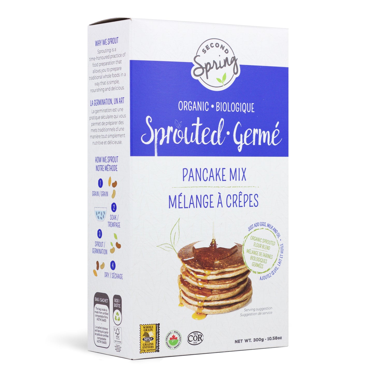 Sprouted Whole Grain Pancake Mix