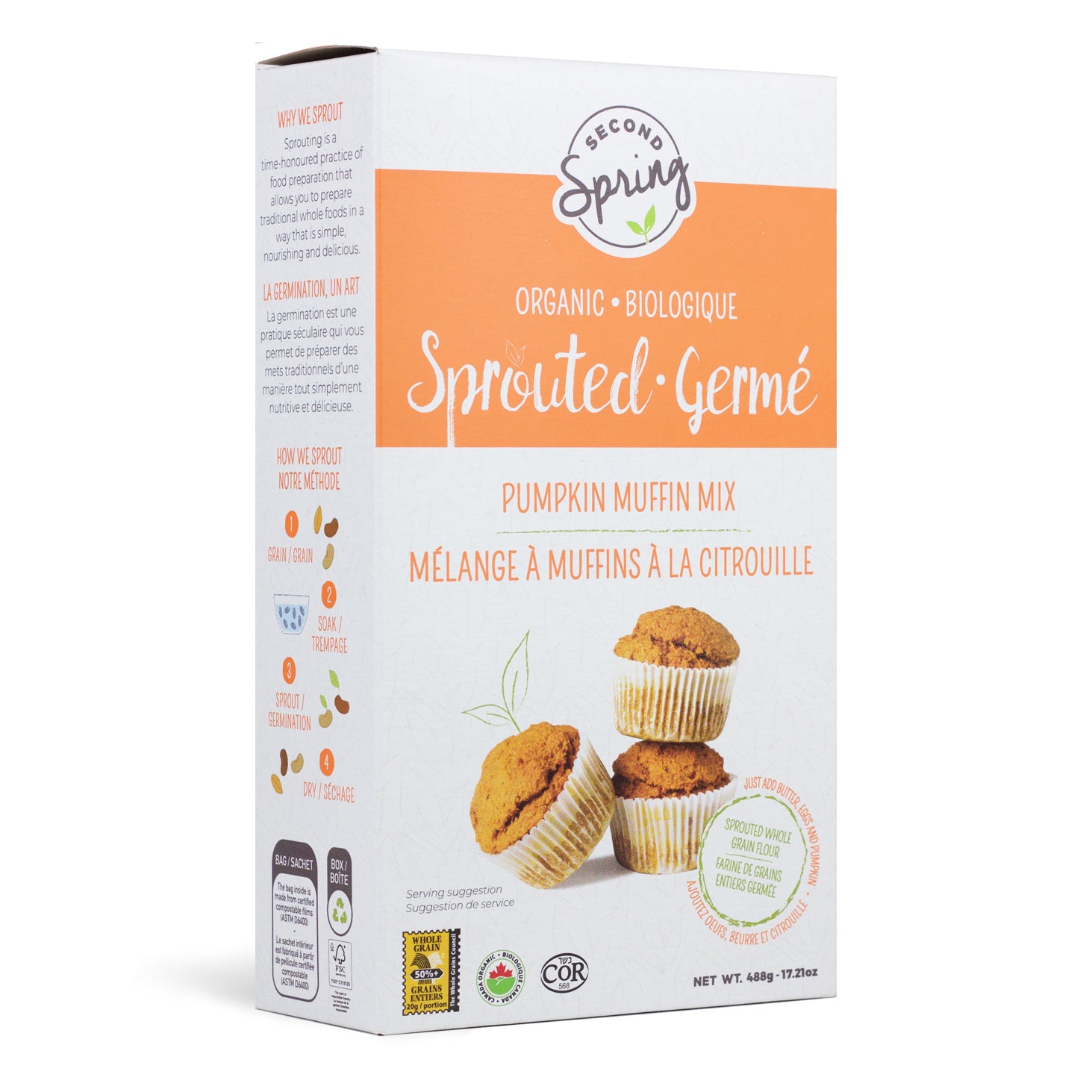 Sprouted Wheat Pumpkin Muffin Mix