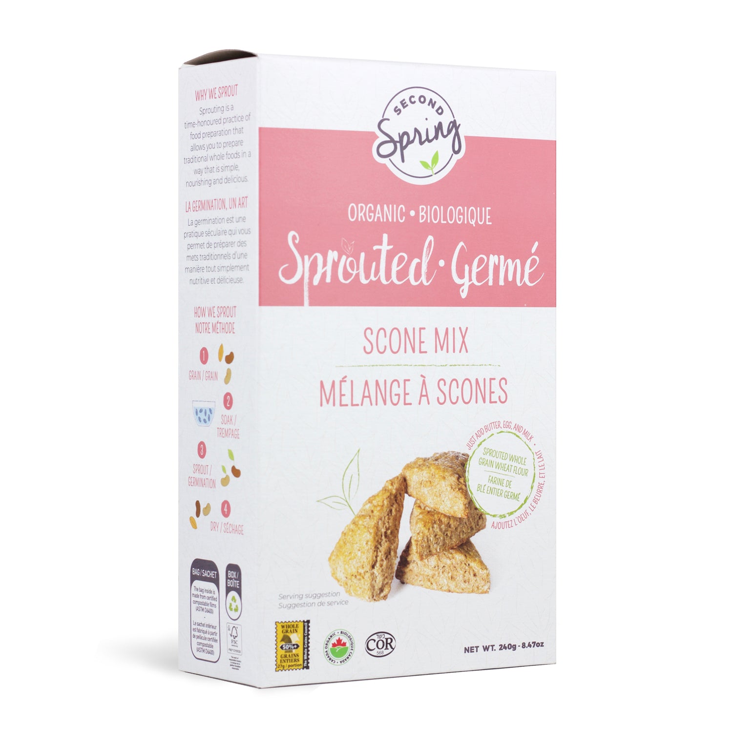 Sprouted Whole Grain Scone Mix