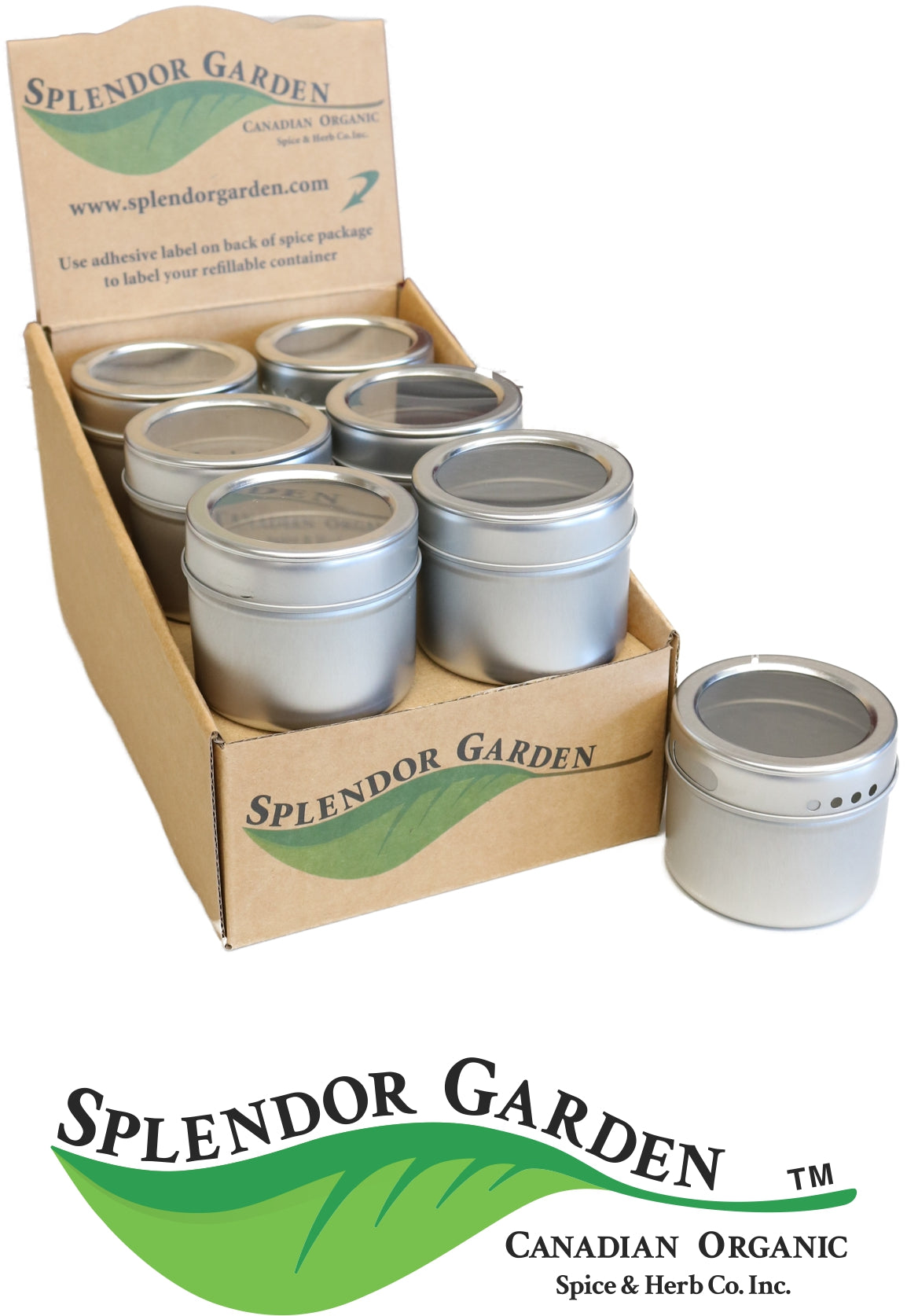 Re-fillable Spice Tin