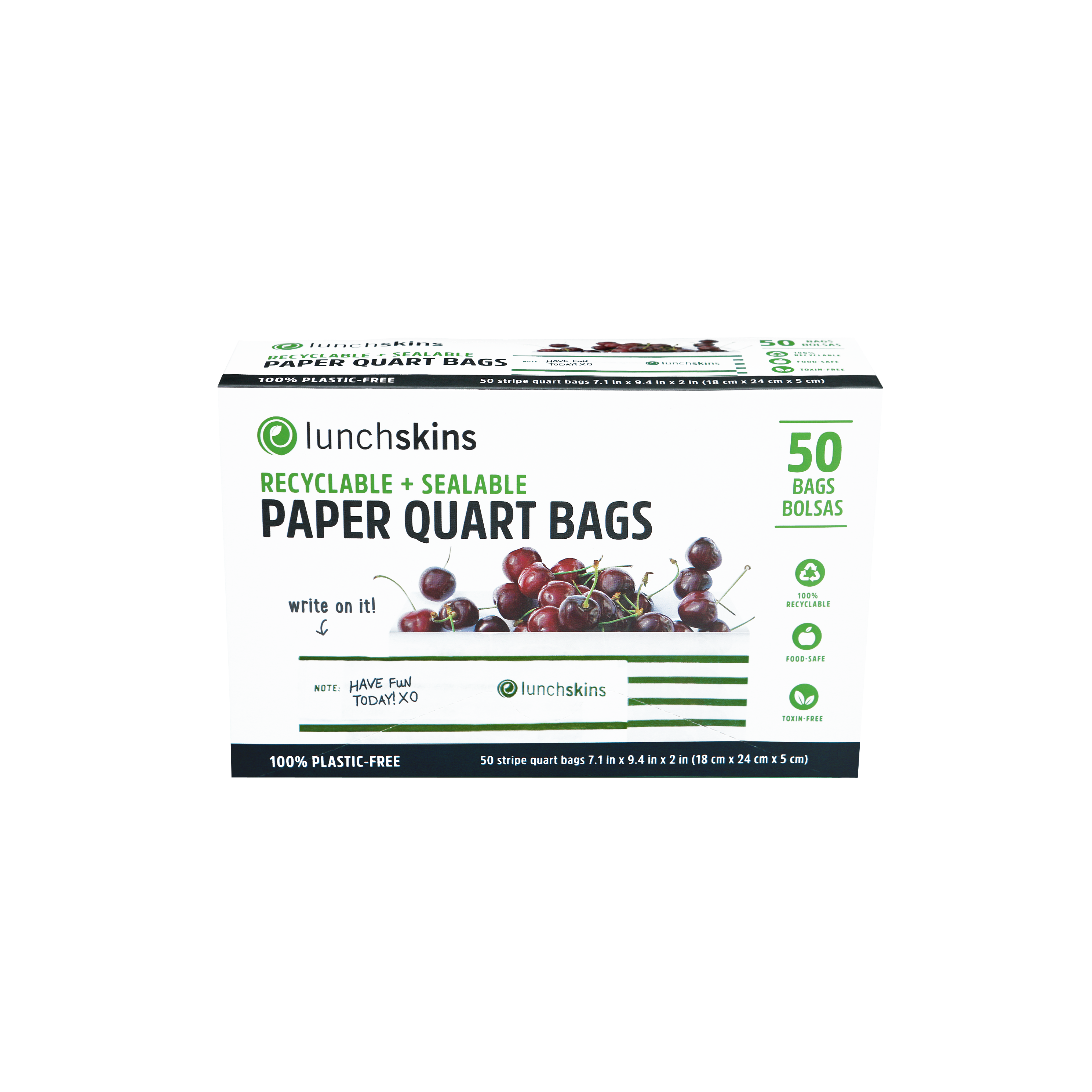 Paper XL Sandwich Bags - Stripe