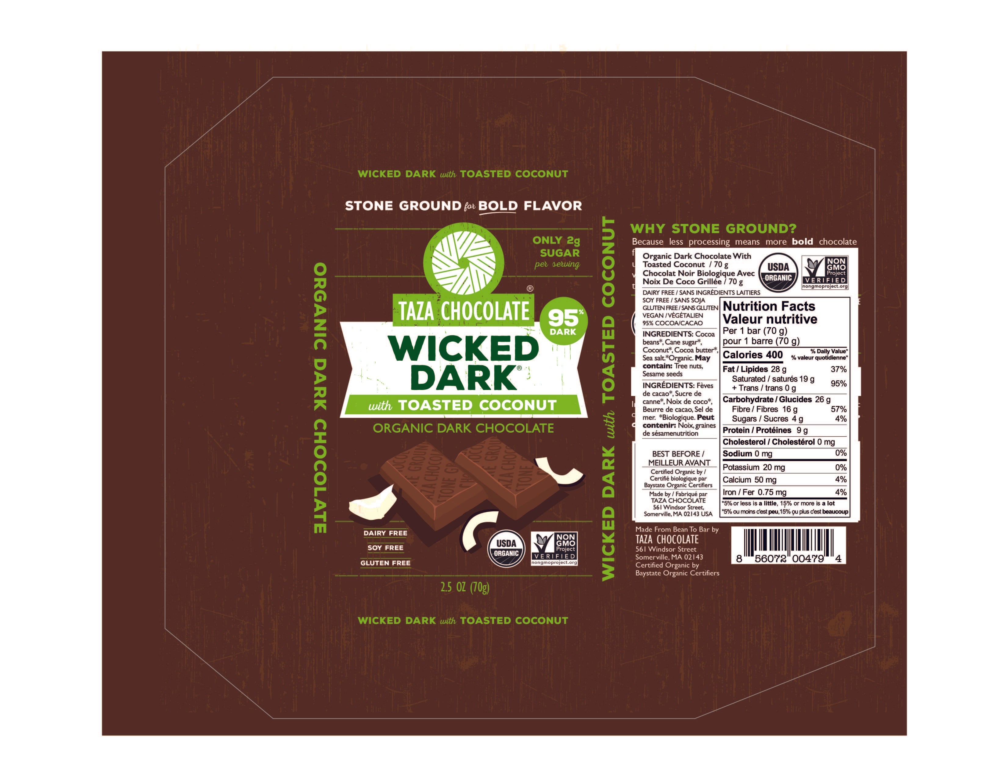 Wicked Dark 95% with Coconut