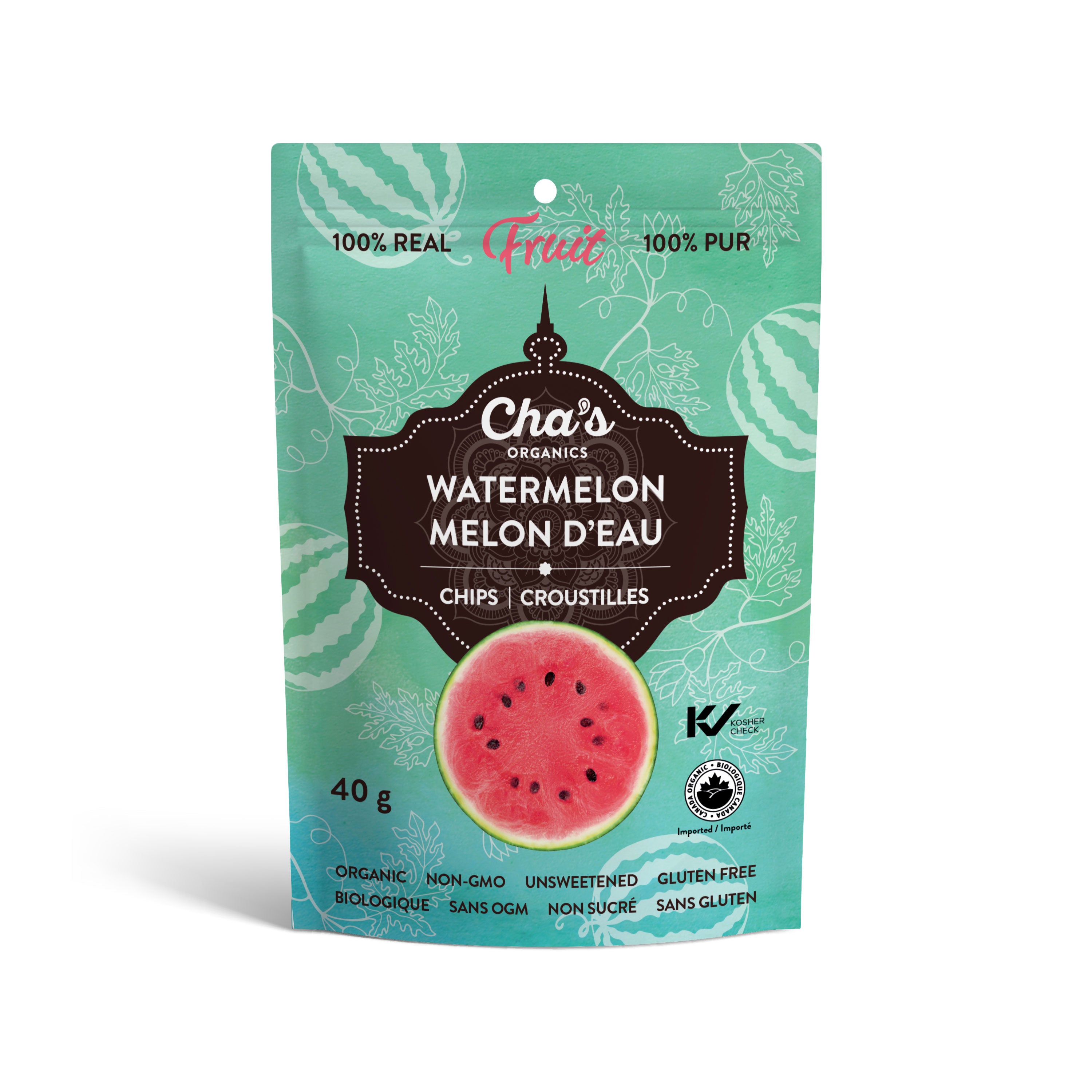 Organic watermelon chips