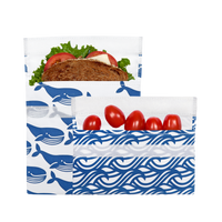 Reusable Bag Set, Velcro Whale