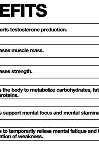 ZEUS 2.0, Testosterone Booster