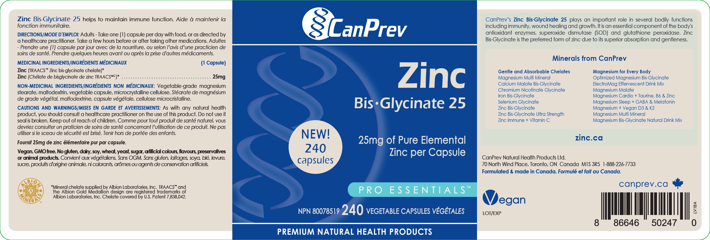 Zinc Bis-Glycinate 25