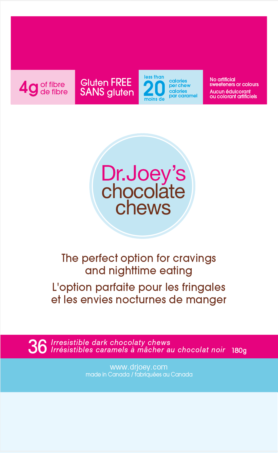 Dr. Joey's Chocolate Chew - 32/bag