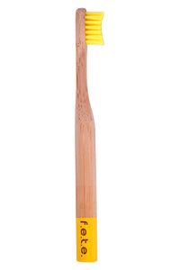 Child Bamboo Toothbrush Yellow