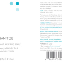 Chorus Hand Sanitize Spray