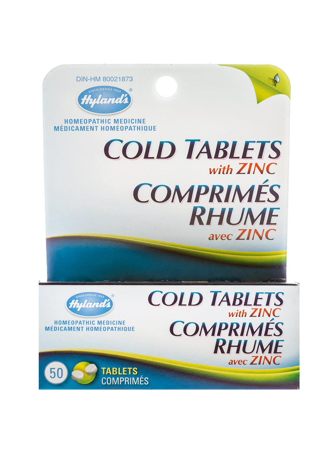 Cold Tablets with Zinc Blue Line