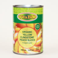 Organic Clingstone Peach Slices