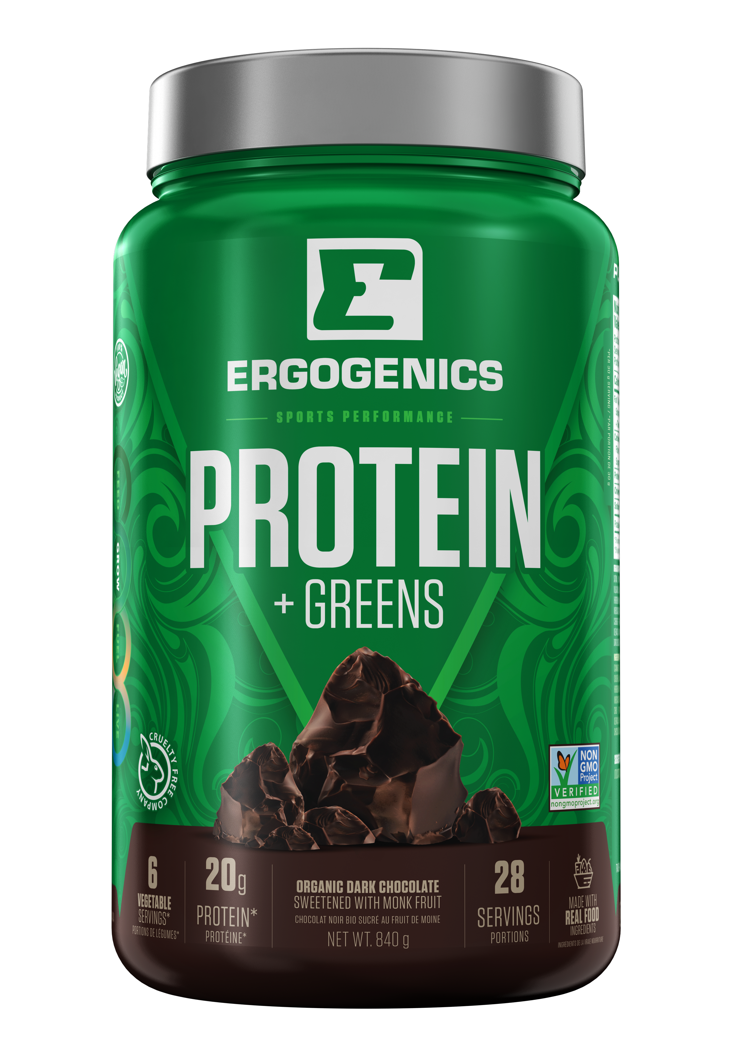 Plant Protein +Greens - Chocolate