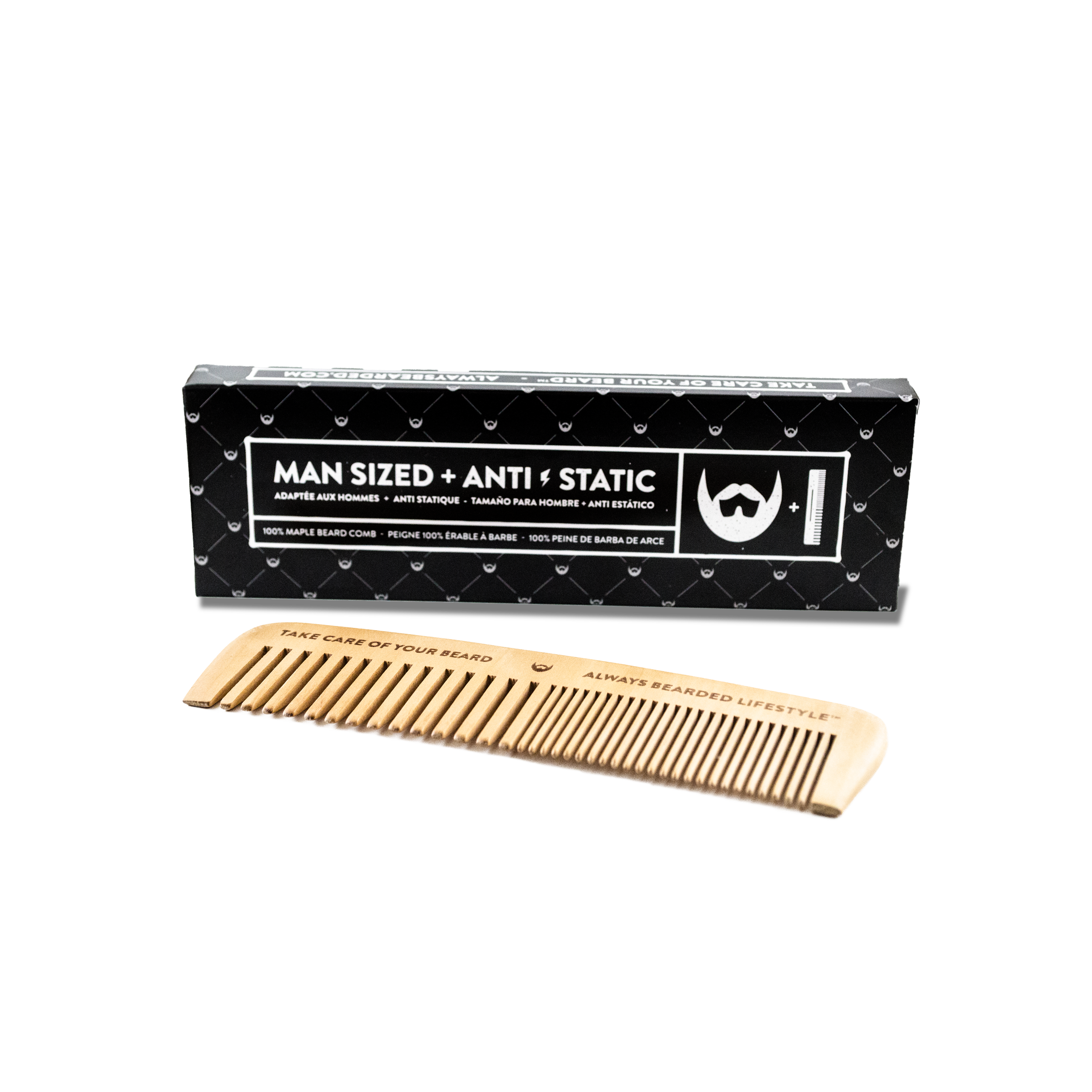 Anti-Static Maple Beard Comb